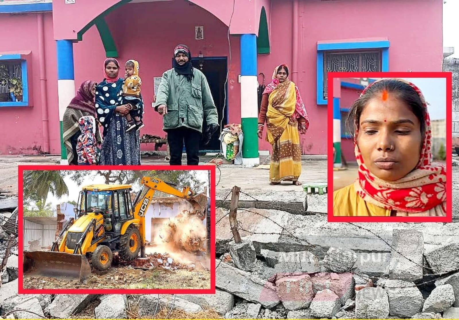 पत्नी के मायके जाने से नाराज पति बना ‘जेसीबी बुलडोजर’